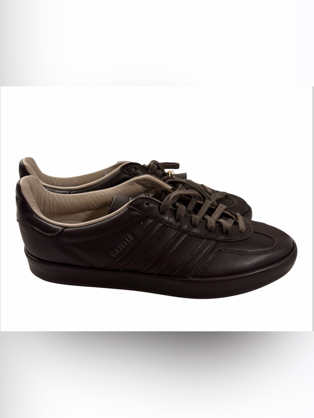 Adidas Gazelle Indoor Lux Brown Leather Sneakers Shoes Men's 12 / Women's 13 NWT